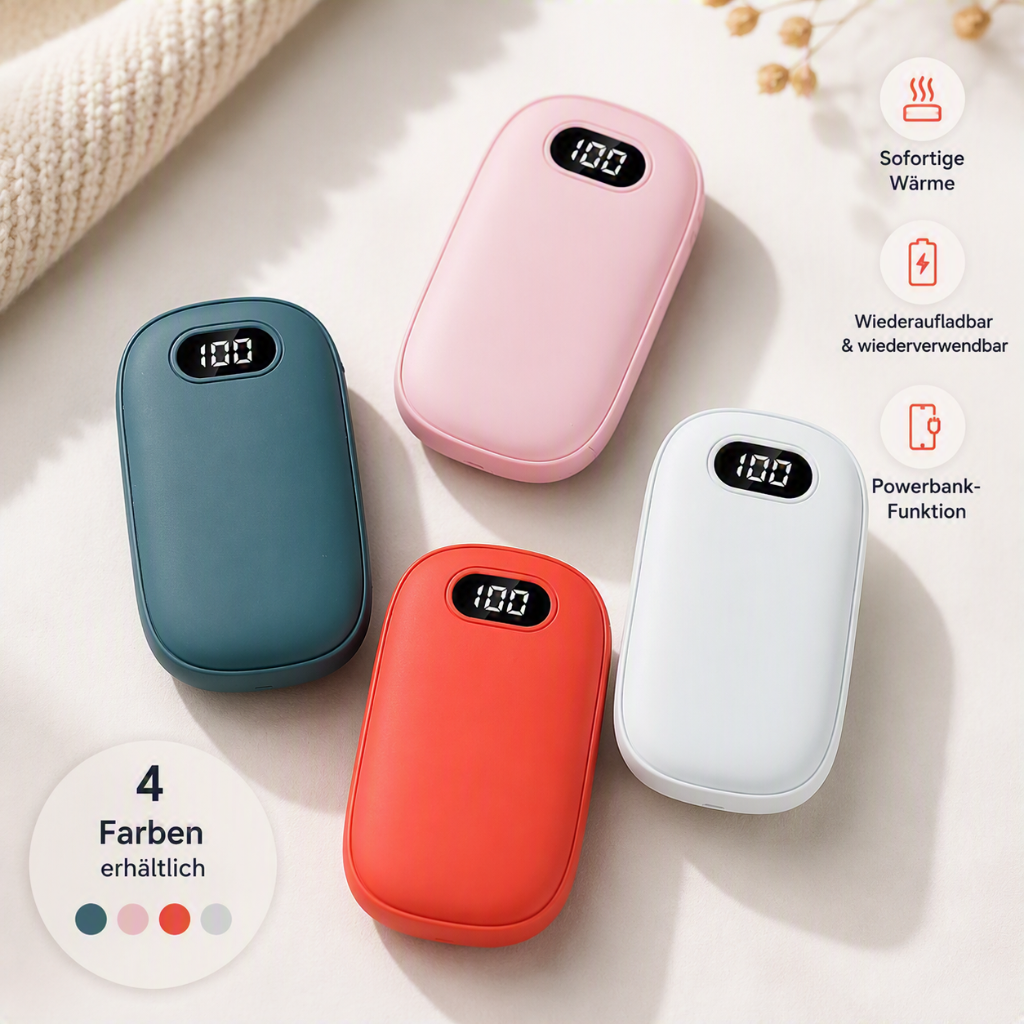 Handwärmer 2 in 1 mit integrierter Powerbank